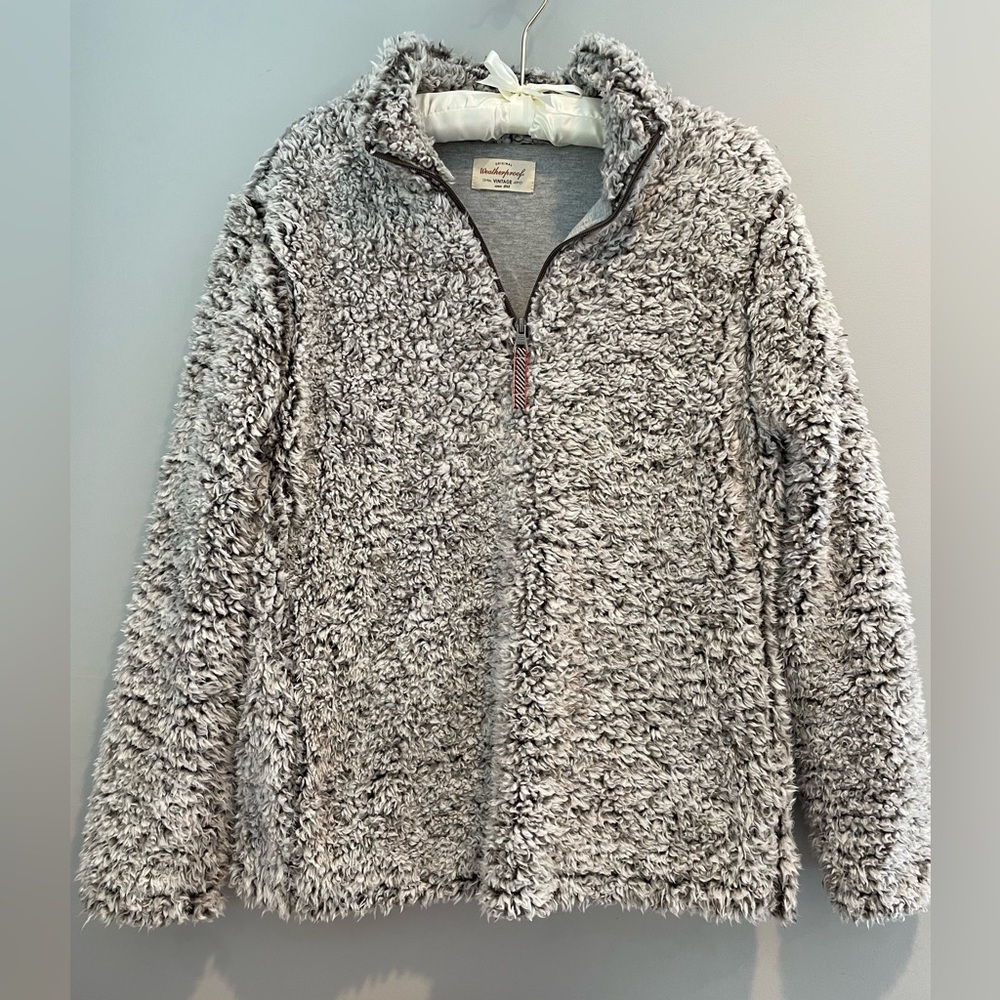 WEATHERPROOF Vintage Women’s cozy pullover Sherpa jacket. Size S. EUC